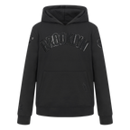 NBA BROOKLYN NETS TRIPLE BLACK BIG BOY'S FLEECE PULLOVER HOODIE (BLACK)