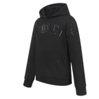 NBA BROOKLYN NETS TRIPLE BLACK BIG BOY'S FLEECE PULLOVER HOODIE (BLACK)