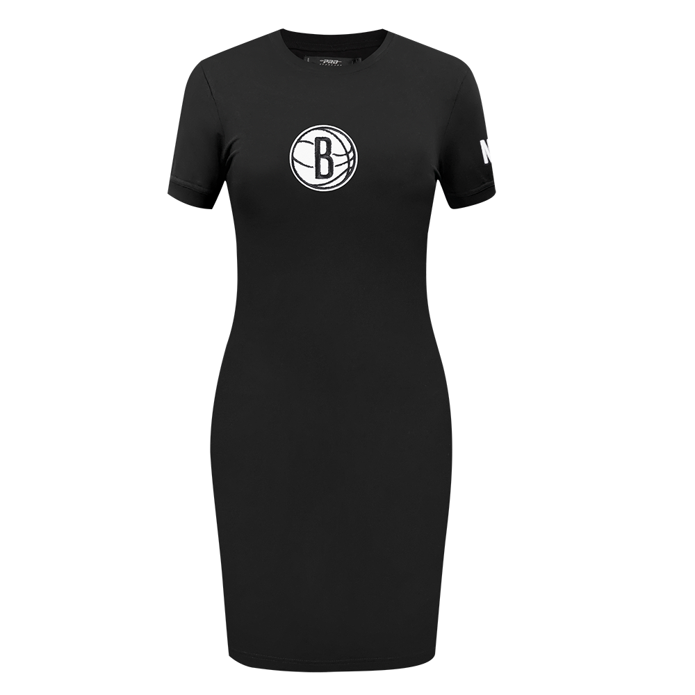 NBA BROOKLYN NETS CLASSIC ROBE MOULANTE POUR FEMME (NOIR)