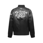 NBA BROOKLYN NETS CLASSIC BLOUSON EN SATIN POUR GARÇON JUNIOR (NOIR)