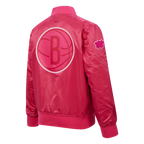 NBA BROOKLYN NETS BLOUSON TRIPLE ROSE EN SATIN POUR FILLE JUNIOR (VIOLET BETTERAVE)