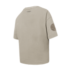 NBA BROOKLYN NETS NEUTRAL T-SHIRT À MANCHES COURTES ET À COUPE CARRÉE POUR FILLE JUNIOR (TAUPE)