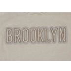 NBA BROOKLYN NETS NEUTRAL T-SHIRT À MANCHES COURTES ET À COUPE CARRÉE POUR FILLE JUNIOR (TAUPE)