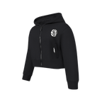 NBA BROOKLYN NETS CLASSIC CHANDAIL À CAPUCHON EN MOLLETON À GLISSIÈRE POUR FILLE JUNIOR (NOIR)