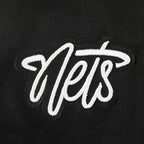 NBA BROOKLYN NETS CLASSIC CHANDAIL À CAPUCHON EN MOLLETON À GLISSIÈRE POUR FILLE JUNIOR (NOIR)