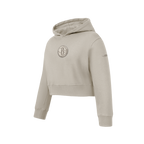 NBA BROOKLYN NETS NEUTRAL CHANDAIL À CAPUCHON EN MOLLETON POUR FILLE JUNIOR (TAUPE)