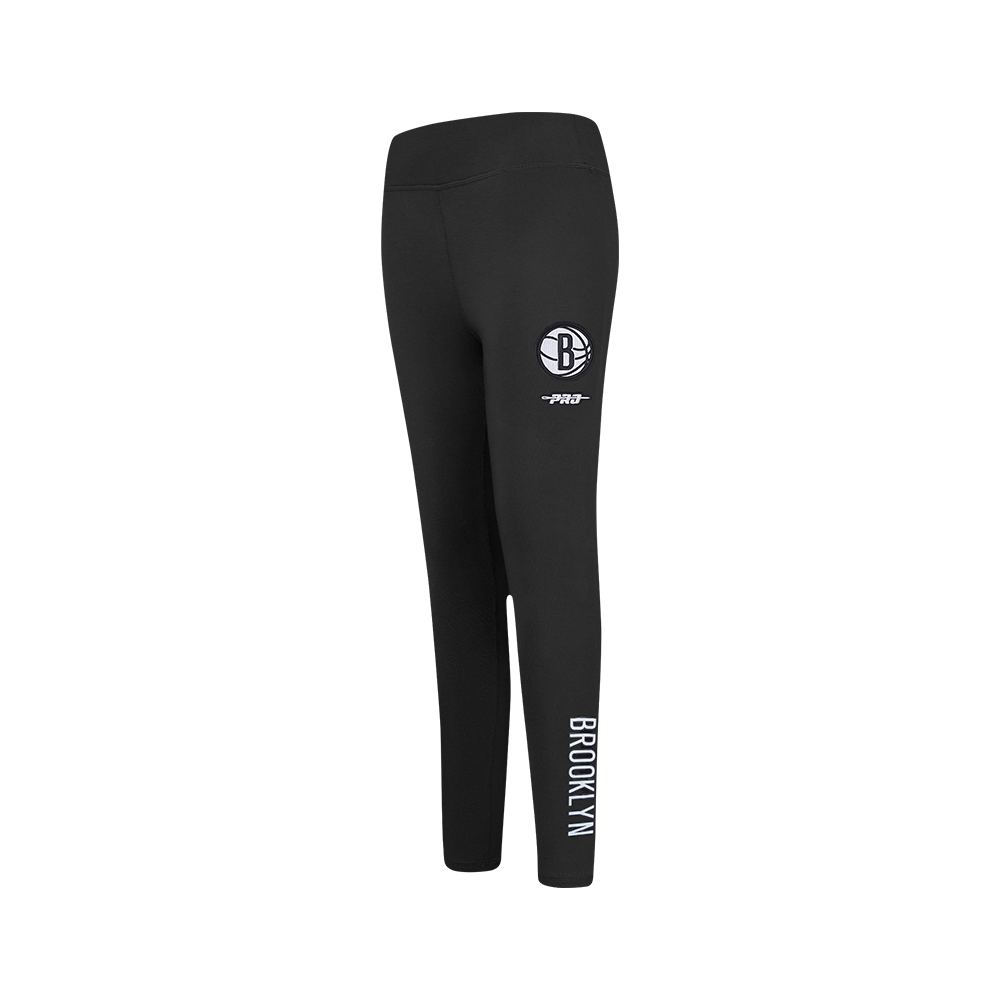 NBA BROOKLYN NETS CLASSIC BIG GIRL'S LEGGING (BLACK)