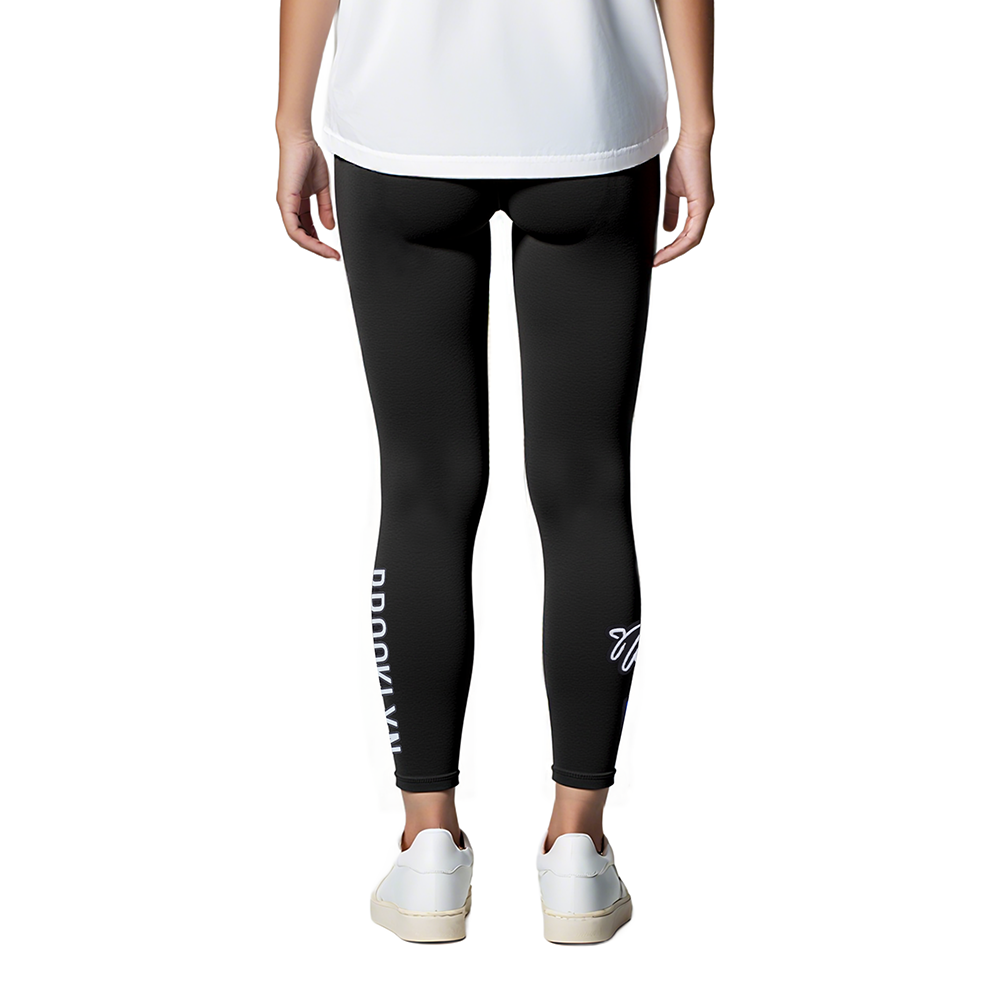 NBA BROOKLYN NETS CLASSIC BIG GIRL'S LEGGING (BLACK)