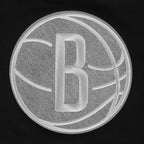 NBA BROOKLYN NETS REVERSE FRENCH TERRY WOMEN'S FLEECE CREWNECK (BLACK)