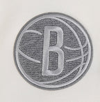 NBA BROOKLYN NETS REVERSE FRENCH TERRY WOMEN'S FLEECE CREWNECK (EGGSHELL)