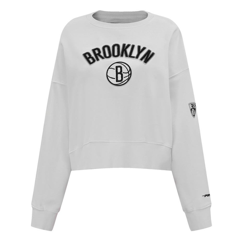 NBA BROOKLYN NETS CLASSIC CHANDAIL À COL ROND POUR FEMME (BLANC)
