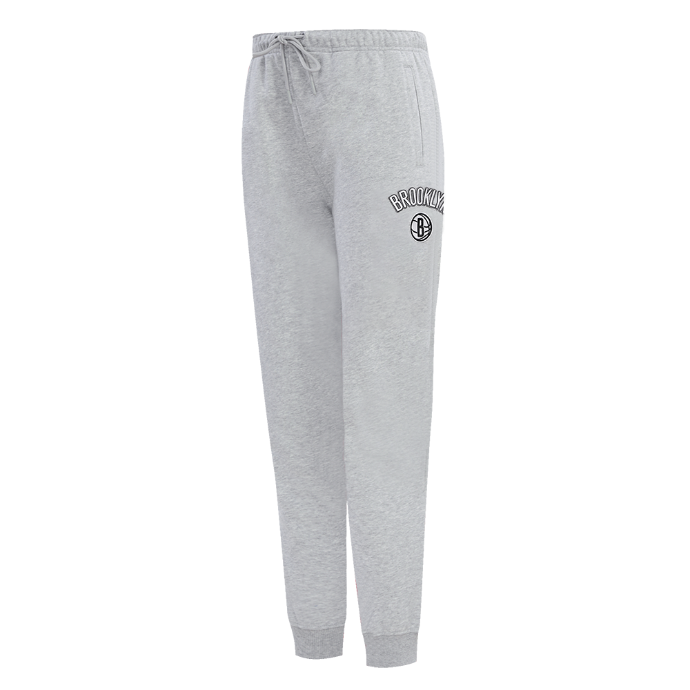 NBA BROOKLYN NETS CLASSIC PANTALON OUATÉ POUR FEMME (GRIS CHINÉ)