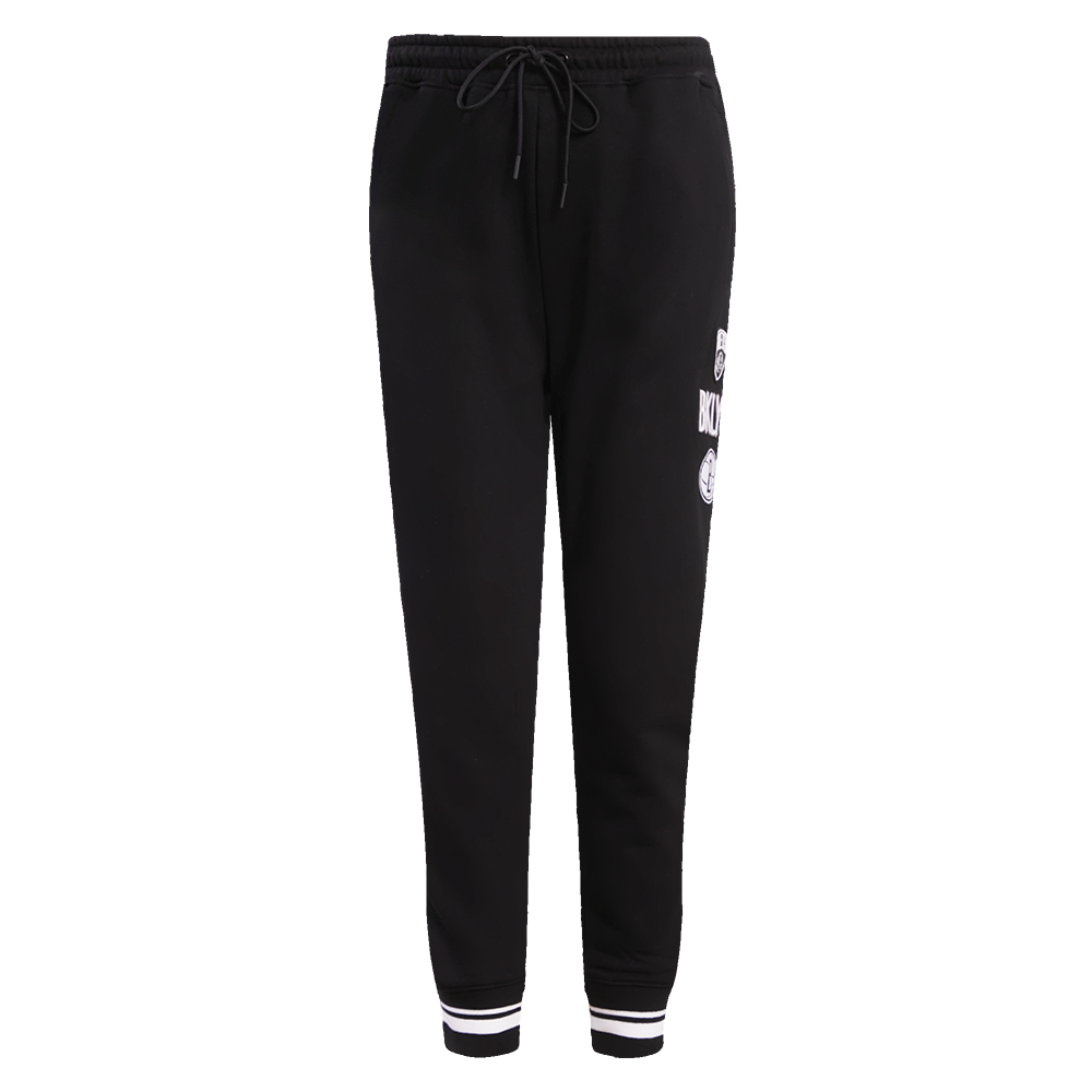 NBA BROOKLYN NETS RETRO CLASSIC WOMEN'S SWEATPANT (BLACK)