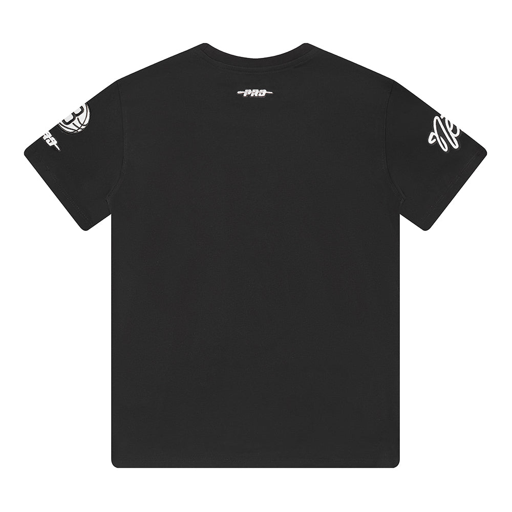 NBA BROOKLYN NETS CLASSIC LITTLE BOYS SHORT SLEEVE TEE (BLACK)