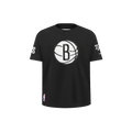 NBA BROOKLYN NETS RETRO CLASSIC LITTLE BOY'S SHORT SLEEVE TEE (BLACK)