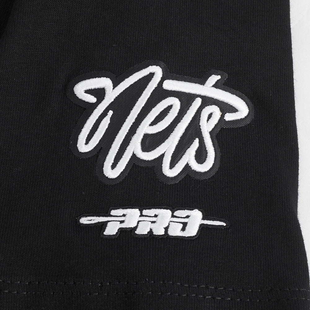 NBA BROOKLYN NETS RETRO CLASSIC LITTLE BOY'S SHORT SLEEVE TEE (BLACK)