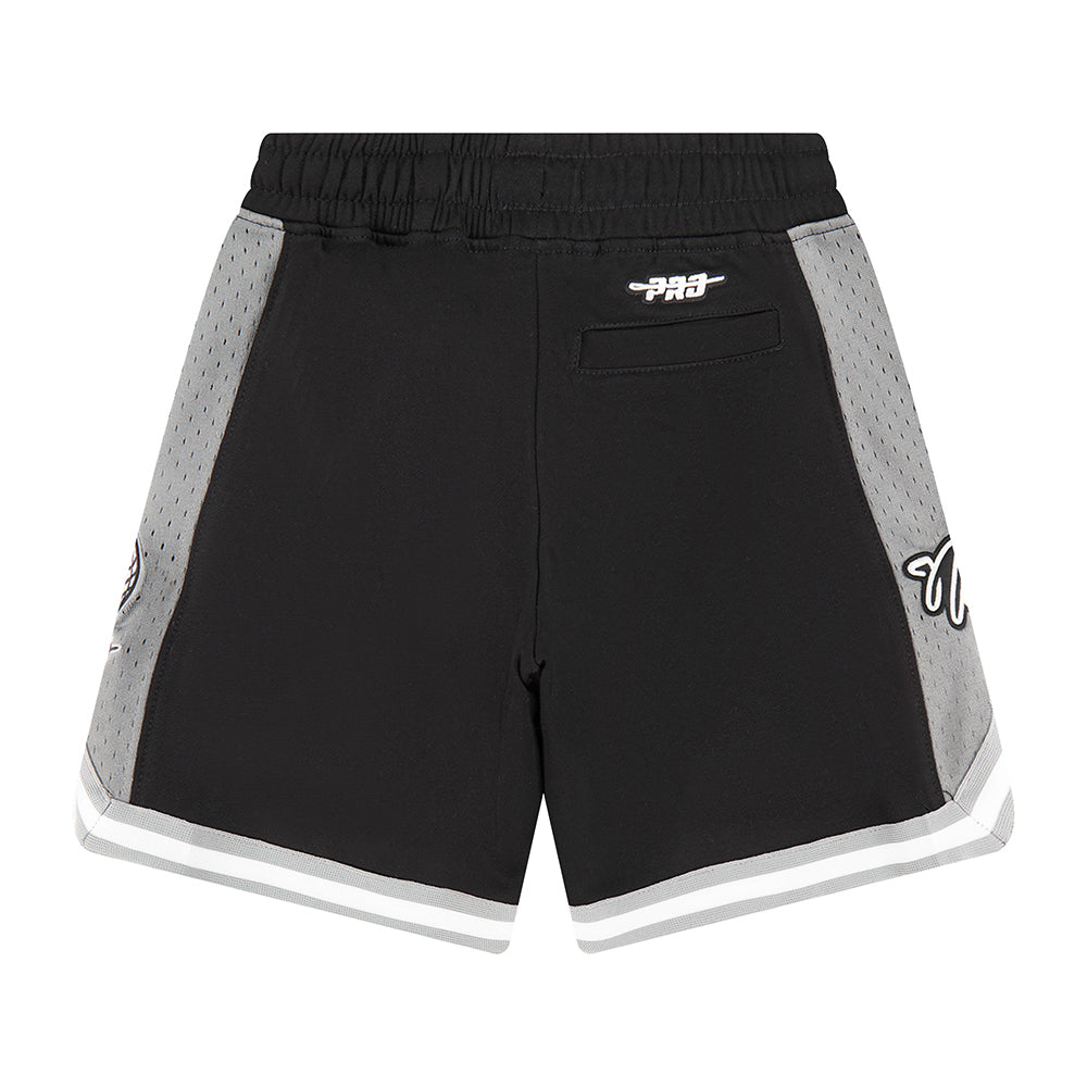 NBA BROOKLYN NETS CLASSIC LITTLE BOYS FLEECE 2.0 SHORT (BLACK/GRAY)