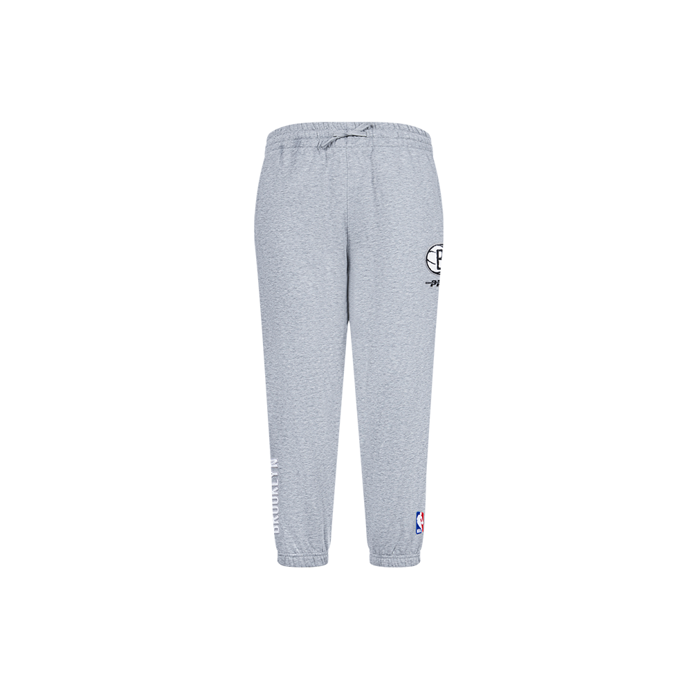 NBA BROOKLYN NETS CLASSIC UNISEX LITTLE BOYS FLC SWEATPANT (HEATHER GREY)