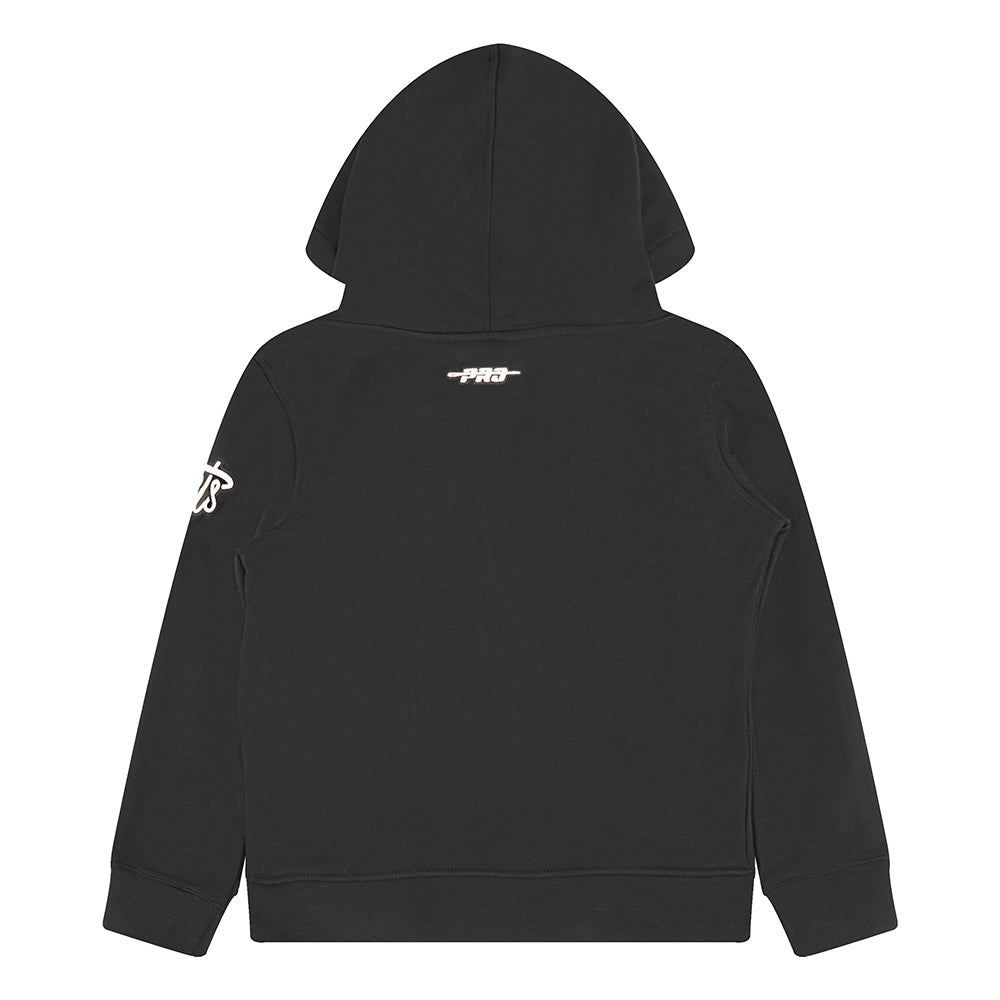 NBA BROOKLYN NETS CLASSIC LITTLE BOYS FLEECE PULLOVER HOODIE (BLACK)