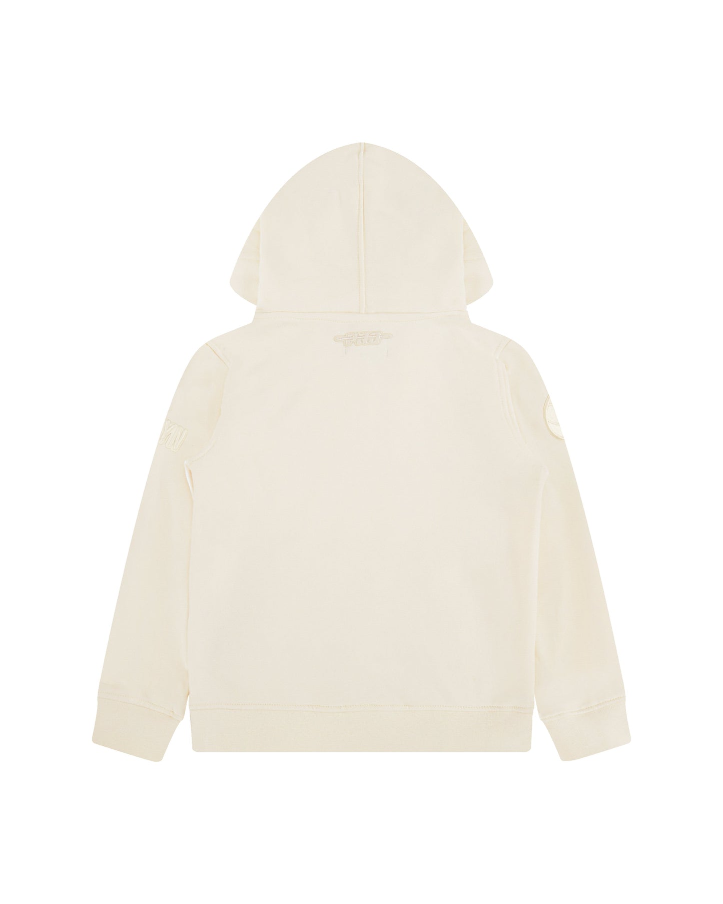 NBA BROOKLYN NETS NEUTRAL LITTLE BOYS FLEECE PULLOVER HOODIE (EGGSHELL)