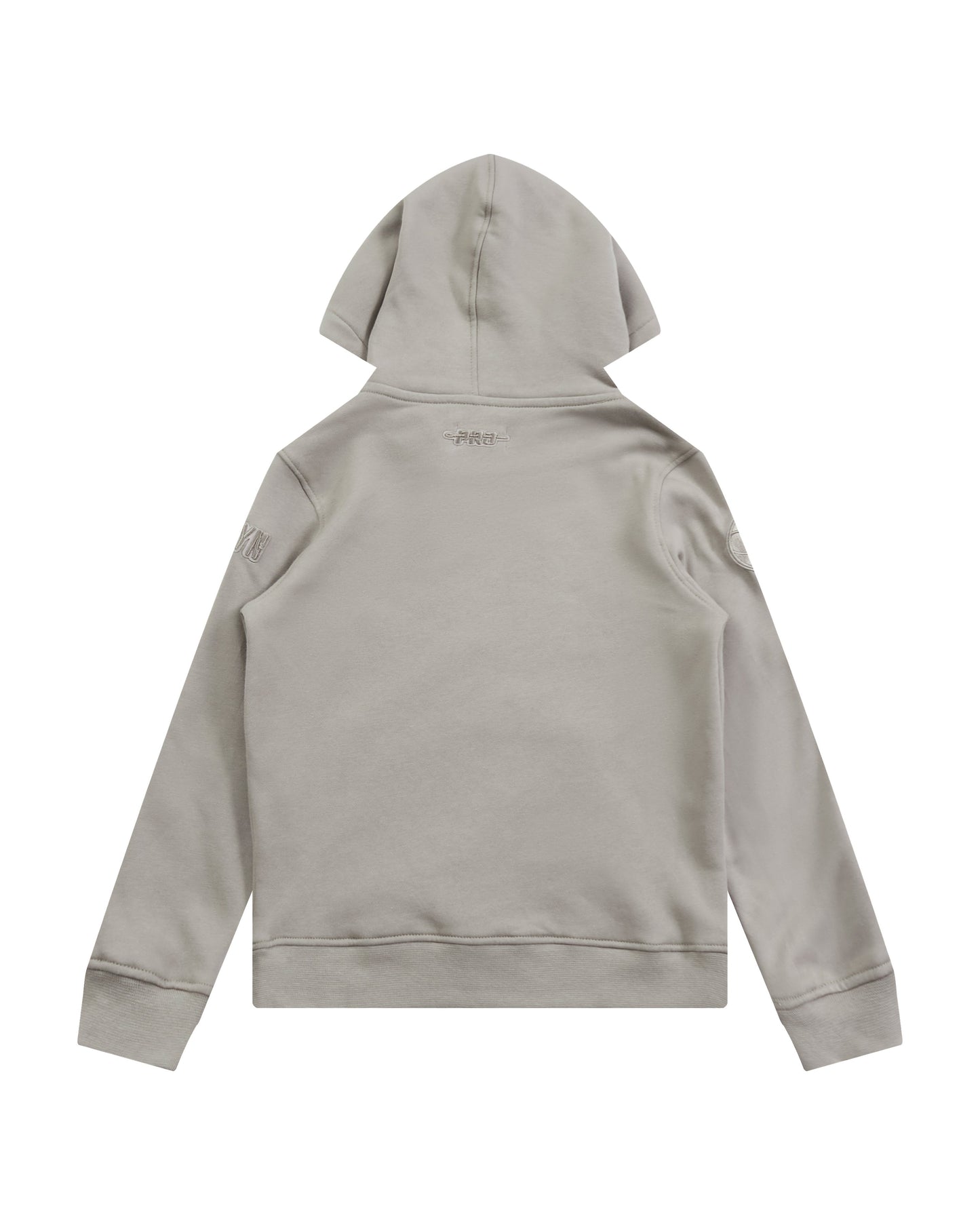 NBA BROOKLYN NETS NEUTRAL LITTLE BOYS FLEECE PULLOVER HOODIE (TAUPE)