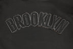 NBA BROOKLYN NETS TRIPLE BLACK LITTLE BOY'S FLEECE PULLOVER HOODIE (BLACK)
