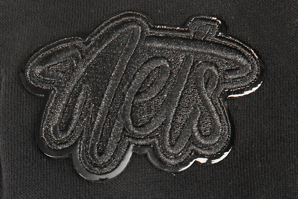 NBA BROOKLYN NETS TRIPLE BLACK LITTLE BOY'S FLEECE PULLOVER HOODIE (BLACK)