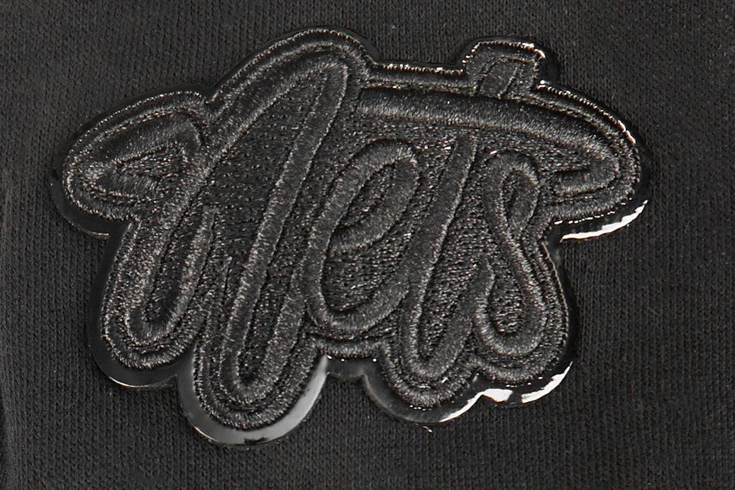 NBA BROOKLYN NETS TRIPLE BLACK LITTLE BOY'S FLEECE PULLOVER HOODIE (BLACK)