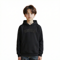 NBA BROOKLYN NETS TRIPLE BLACK LITTLE BOY'S FLEECE PULLOVER HOODIE (BLACK)