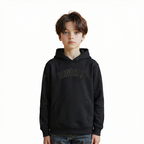 NBA BROOKLYN NETS TRIPLE BLACK LITTLE BOY'S FLEECE PULLOVER HOODIE (BLACK)
