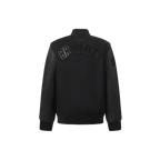 NBA BROOKLYN NETS TRIPLE BLACK BLOUSON COLLÉGIAL EN LAINE POUR GARÇON ENFANT (NOIR DE JAIS)