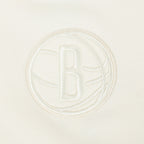 NBA BROOKLYN NETS NEUTRAL CHANDAIL À CAPUCHON EN MOLLETON POUR FILLE ENFANT (COQUILLE D'ŒUF)
