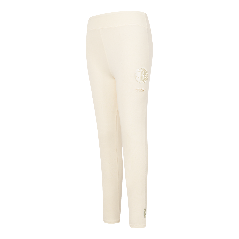 NBA BROOKLYN NETS NEUTRAL LITTLE GIRL'S LEGGING (EGGSHELL)