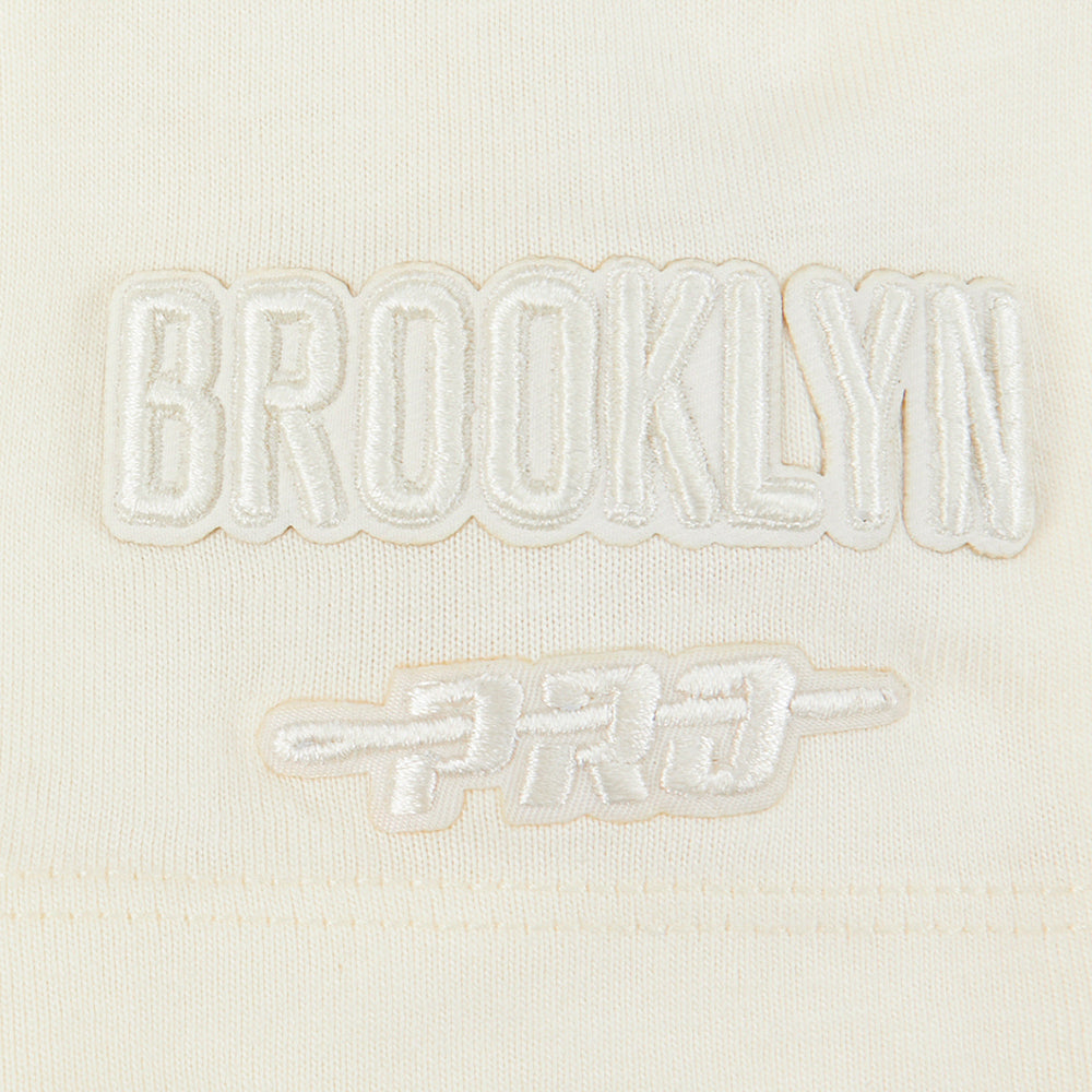 NBA BROOKLYN NETS NEUTRAL T-SHIRT À MANCHES COURTES POUR GARÇON BAMBIN (COQUILLE D'ŒUF)