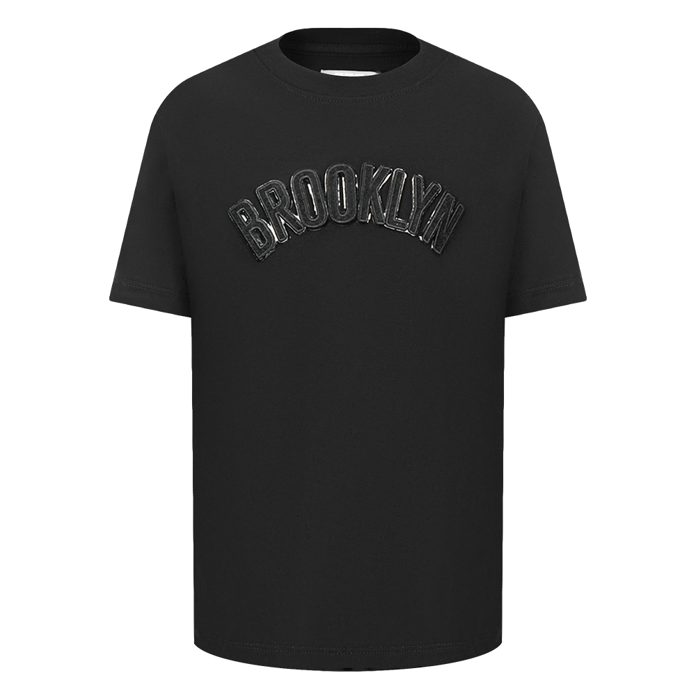 NBA BROOKLYN NETS TRIPLE BLACK TODDLER BOY'S SHORT SLEEVE TEE (BLACK)