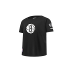 NBA BROOKLYN NETS RETRO CLASSIC TODDLER BOY'S SHORT SLEEVE TEE (BLACK)
