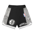 NBA BROOKLYN NETS CLASSIC TODDLER BOY'S FLEECE 2.0 SHORT (BLACK/GRAY)