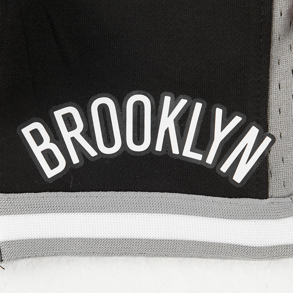 NBA BROOKLYN NETS CLASSIC TODDLER BOY'S FLEECE 2.0 SHORT (BLACK/GRAY)