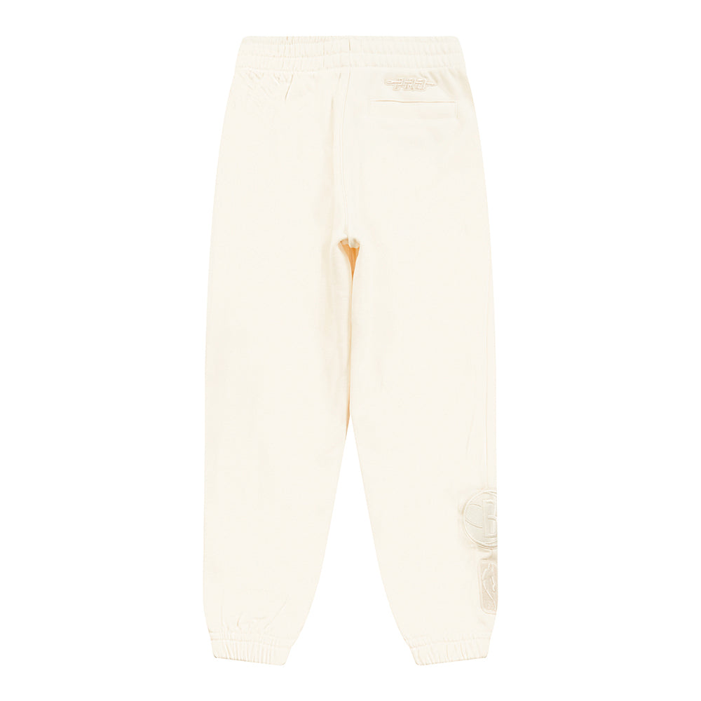 NBA BROOKLYN NETS NEUTRAL TODDLER BOYS FLC SWEATPANT (EGGSHELL)