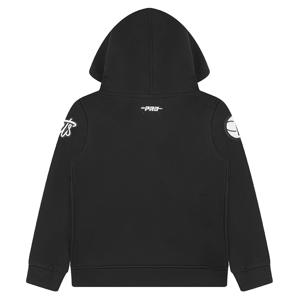 NBA BROOKLYN NETS CLASSIC TODDLER BOYS FLEECE PULLOVER HOODIE (BLACK)