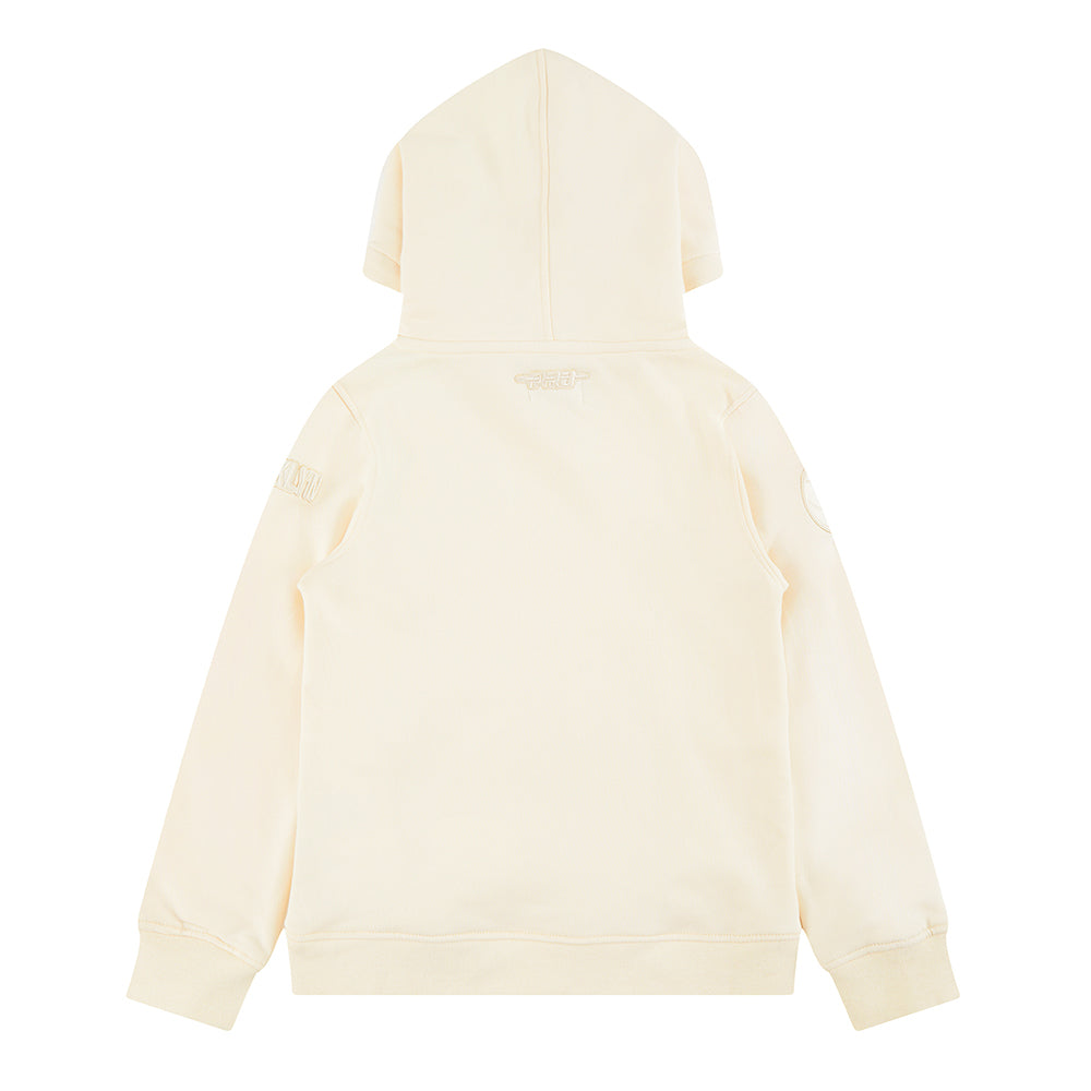 NBA BROOKLYN NETS NEUTRAL TODDLER BOYS FLEECE PULLOVER HOODIE (EGGSHELL)