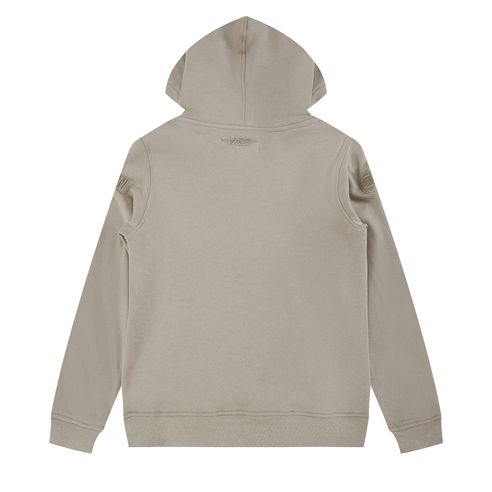 NBA BROOKLYN NETS NEUTRAL TODDLER BOYS FLEECE PULLOVER HOODIE (TAUPE)