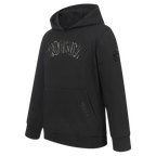 NBA BROOKLYN NETS TRIPLE BLACK TODDLER BOY'S FLEECE PULLOVER HOODIE (BLACK)