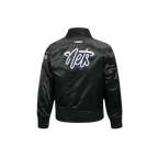 NBA BROOKLYN NETS CLASSIC BLOUSON EN SATIN POUR GARÇON BAMBIN (NOIR)