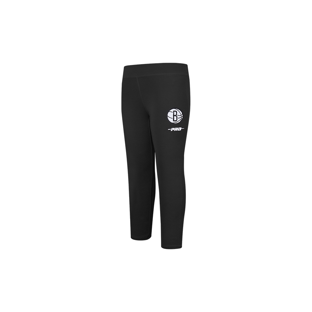 NBA BROOKLYN NETS RETRO CLASSIC TODDLER GIRL'S LEGGING (BLACK)