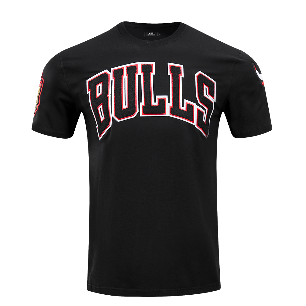 NBA CHICAGO BULLS CLASSIC CHENILLE MEN'S TEE (BLACK)
