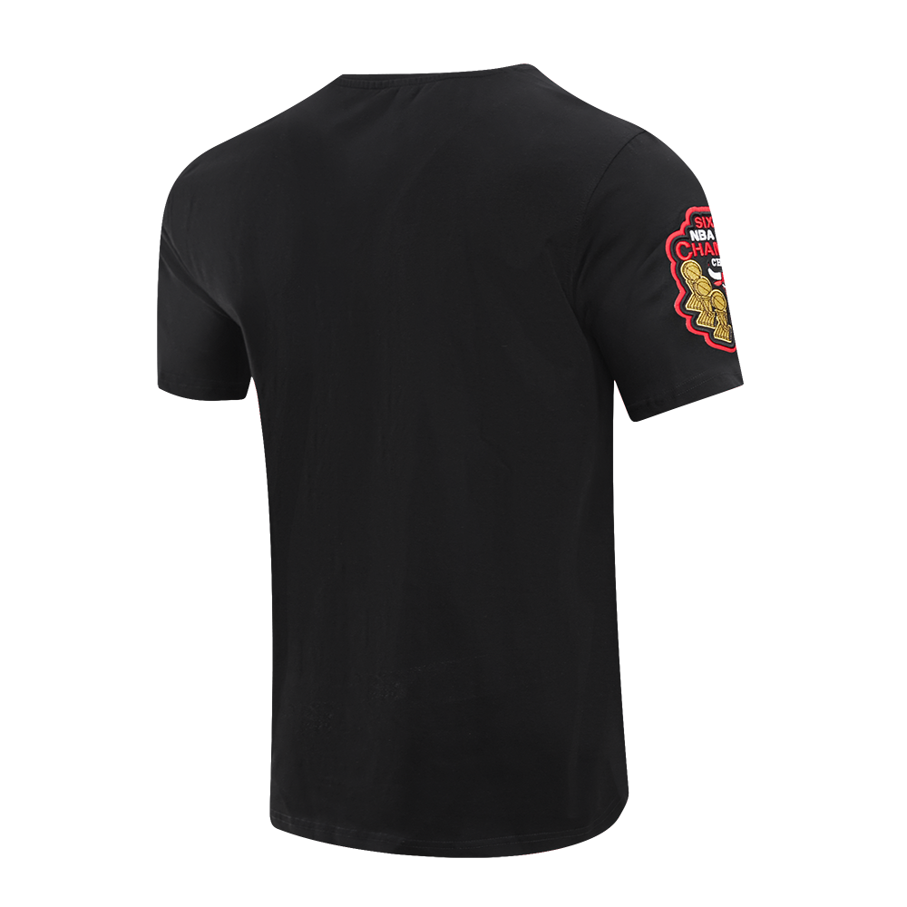 NBA CHICAGO BULLS CLASSIC CHENILLE MEN'S TEE (BLACK)