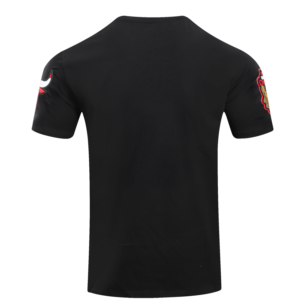 NBA CHICAGO BULLS CLASSIC CHENILLE MEN'S TEE (BLACK)