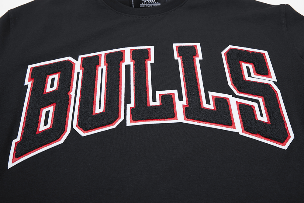 NBA CHICAGO BULLS CLASSIC CHENILLE MEN'S TEE (BLACK)