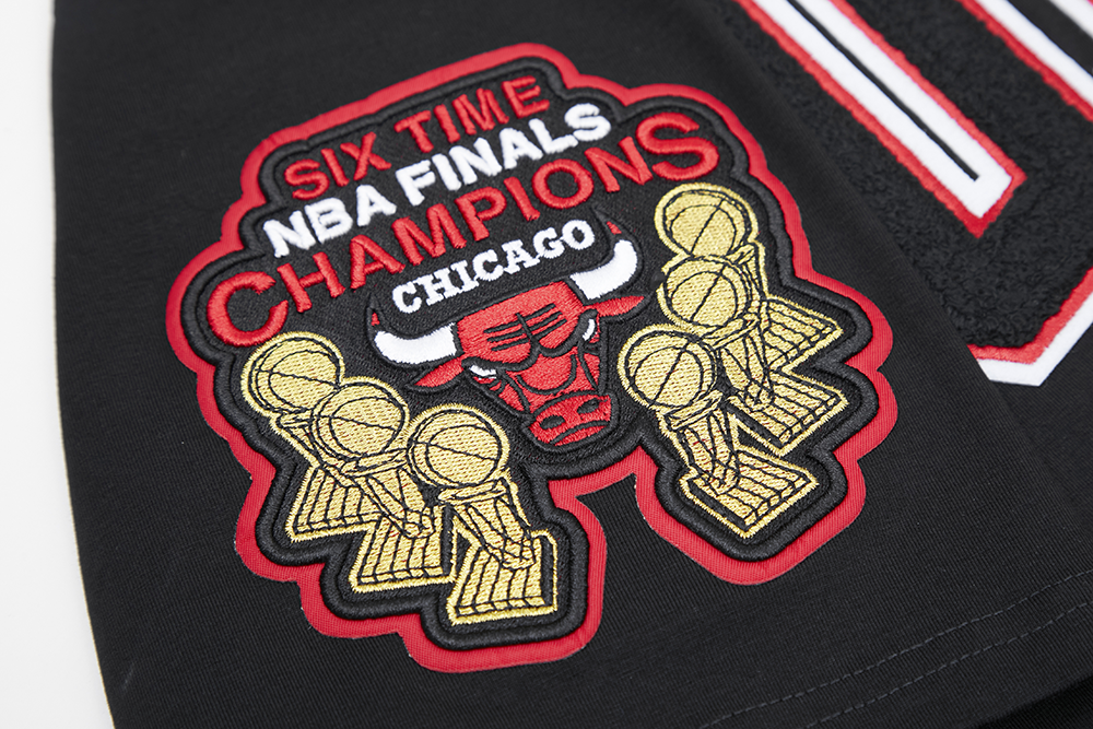 NBA CHICAGO BULLS CLASSIC CHENILLE MEN'S TEE (BLACK)